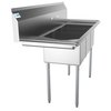 Koolmore 3 Compartment Stainless Steel NSF Commercial Kitchen Sink with Large Drainboard SC121610-16L3